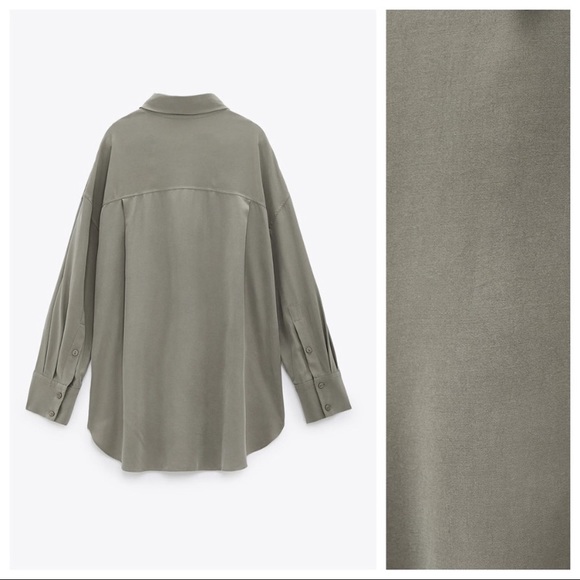 Zara Soft Oversized Shirt - Picture 6 of 8